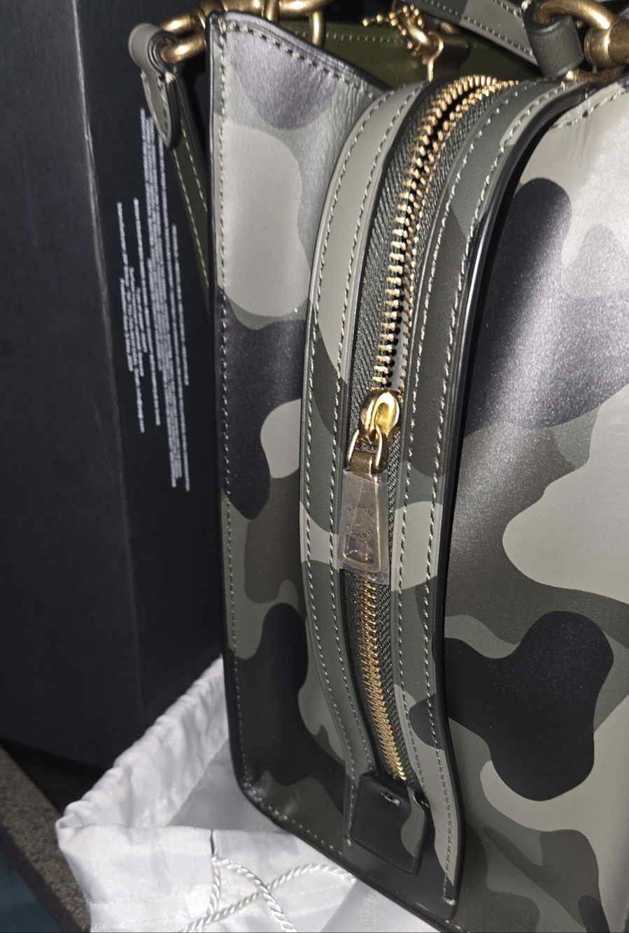 Coach Rogue Camouflage Print Tote with Gold Hardware - Picture 5 of 16